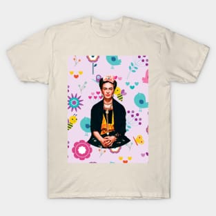 Frida Kahlo in the Bees T-Shirt